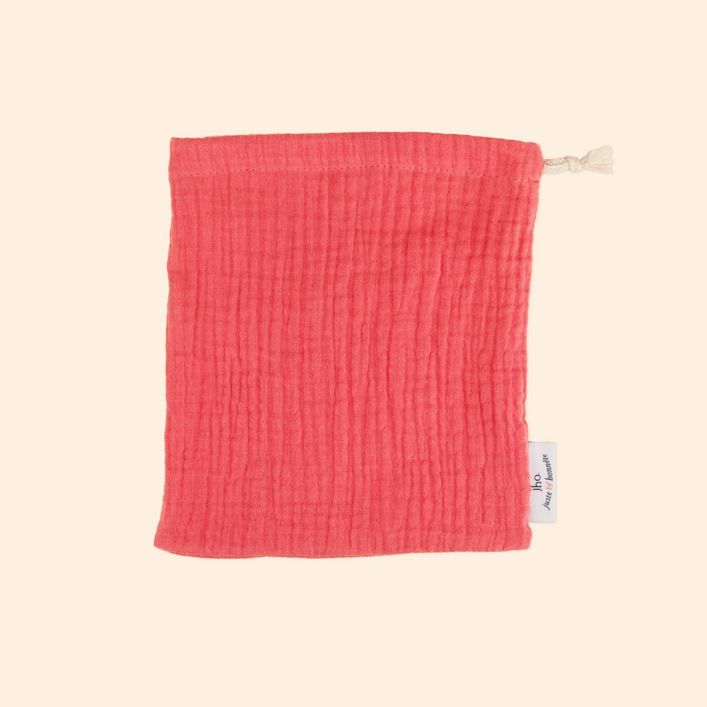 Pochette en gaze de coton