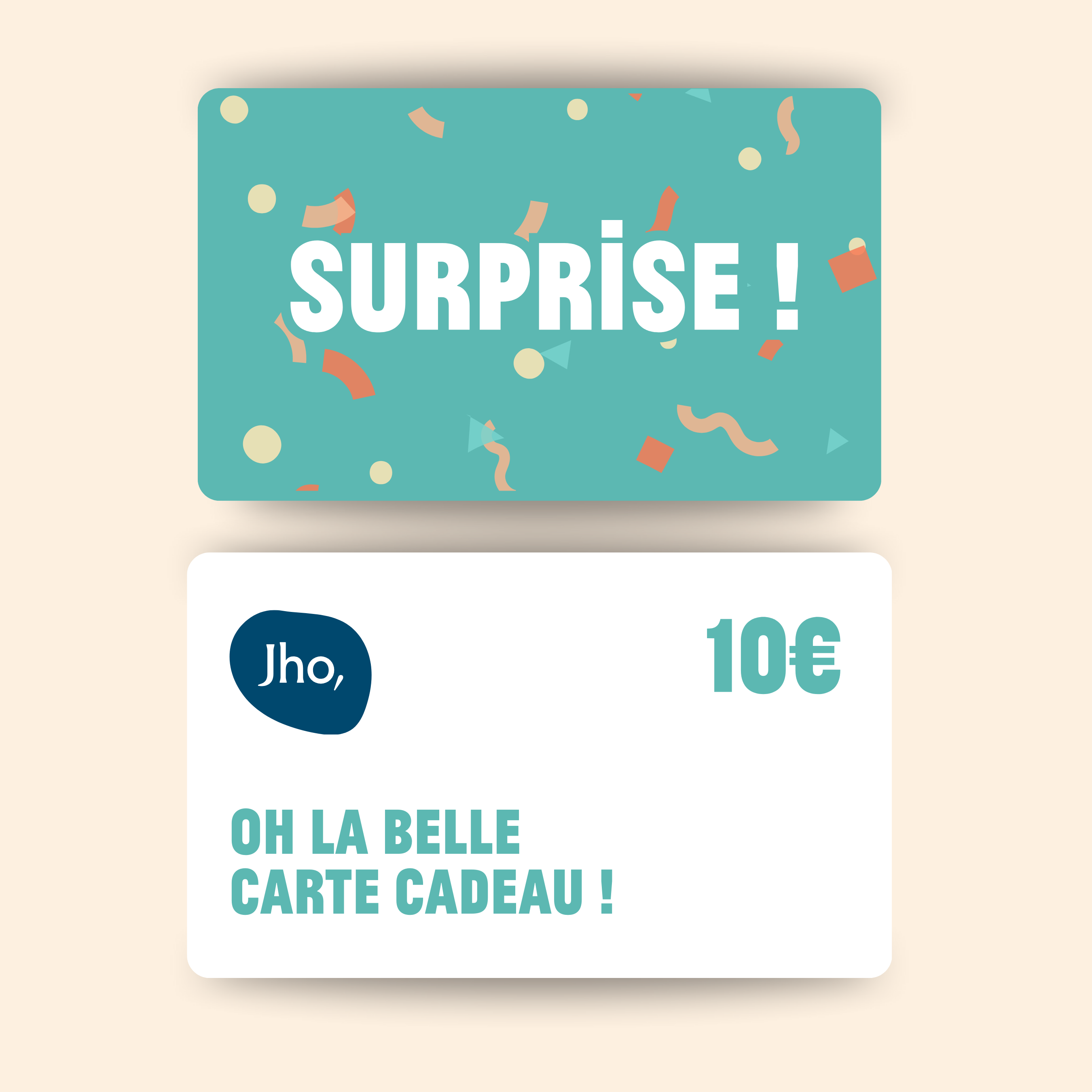 Carte cadeau Jho : protections hygiéniques, soins & maternité