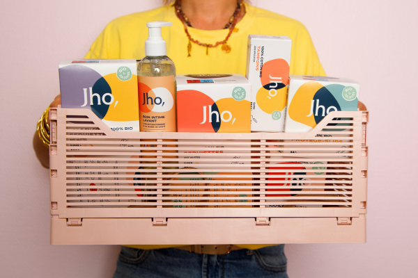 Gamme période Jho — tampons et serviettes coton bio