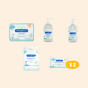 Coffret Maternité bébé : couches et soins