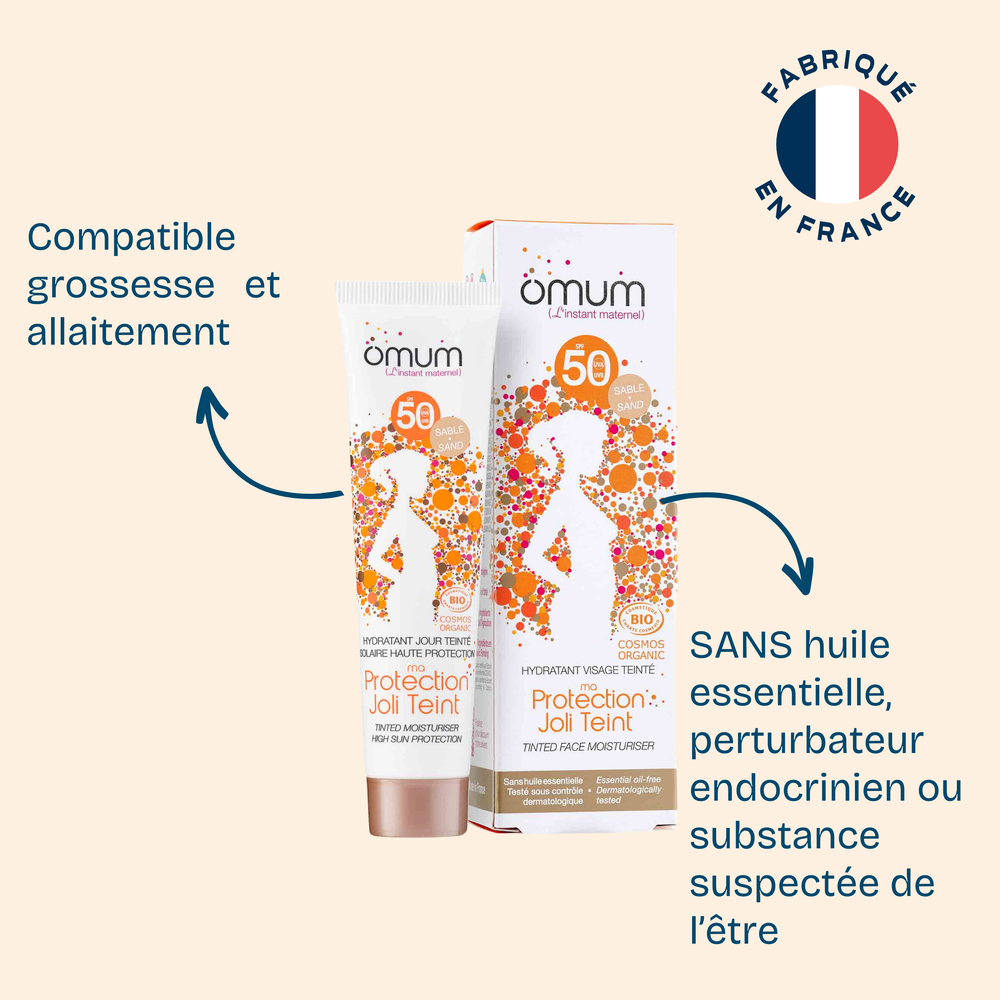Crème solaire teintée SPF50