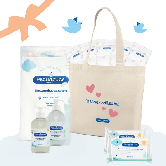 Coffret Maternité bébé : couches et soins