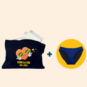 Trousse premières règles : + culotte menstruelle