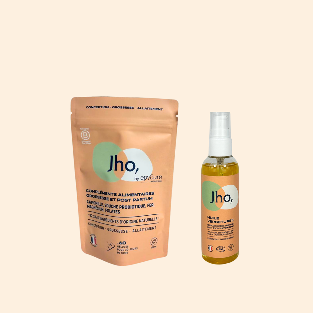 Kit soins grossesse : compléments alimentaires + huile