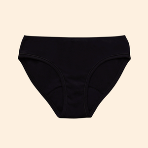 Culotte menstruelle noire - grande taille 54-56