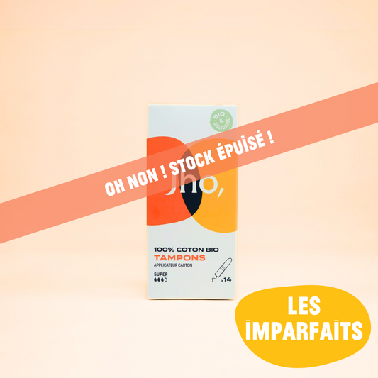 Tampons avec applicateur carton : Les imparfaits