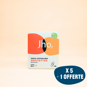 Serviettes : Pack de 5 boîtes + 1 offerte
