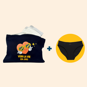 Trousse premières règles : + culotte menstruelle
