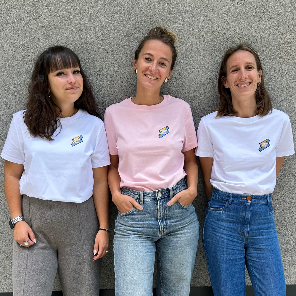 T-shirt Strong Girls Club - Blanc