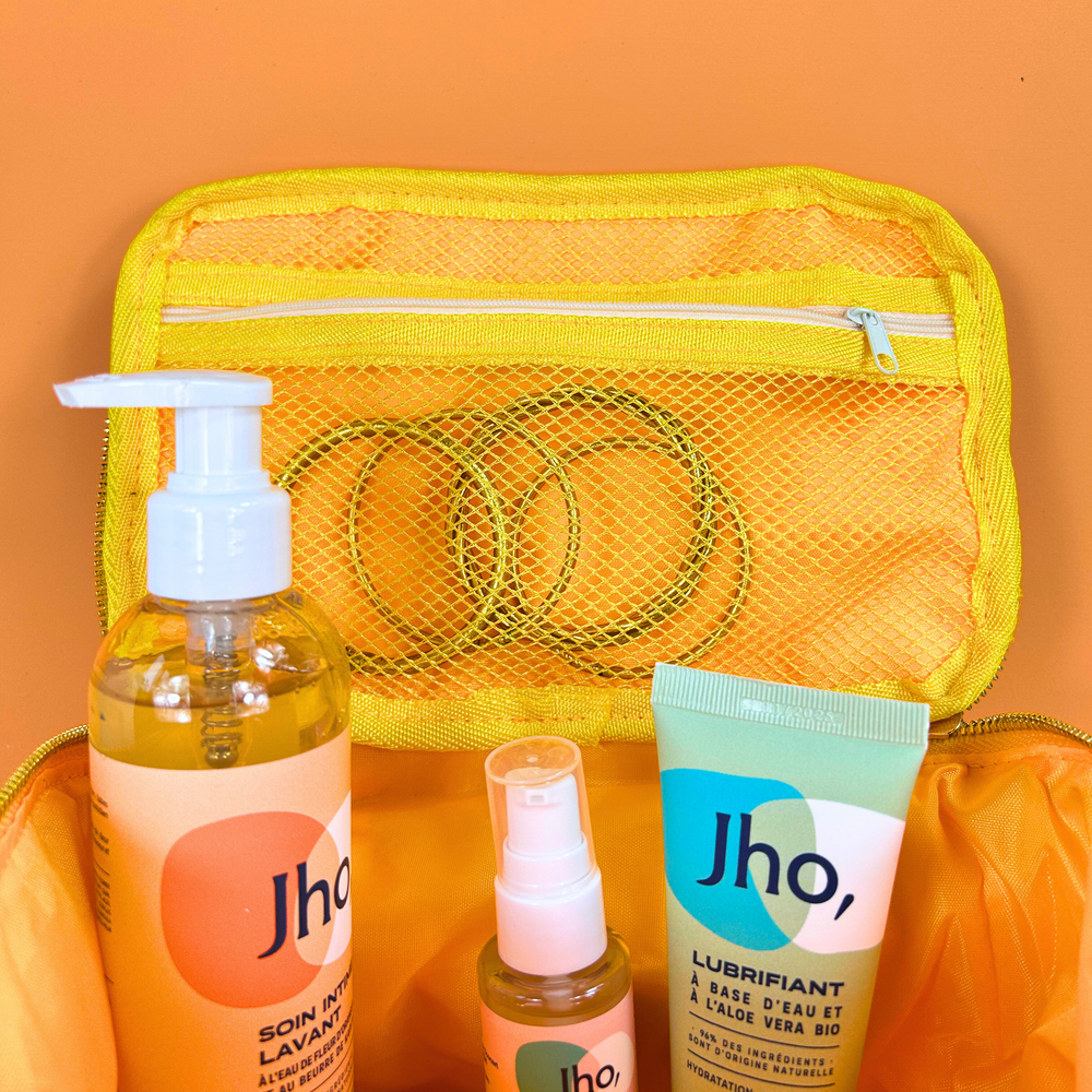 Jho Swf Trousse vanity jaune matelassé Jho